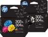 HP 302XL/304XL Cartridge Combo Pack