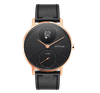 Withings Steel HR (36mm) Or Rose Cuir Noir