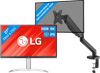 LG 27UP83AK-W + BlueBuilt Bras d'Écran PC Vérin à Gaz pour 1 Écran PC