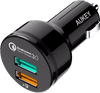 Aukey Autolader Dual USB 3,0A Zwart
