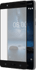 Azuri Nokia 8 Screenprotector Curved Gehard Glas Zwart