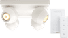 Philips Hue Buckram 4-Spot Blanc avec Variateur