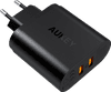 Aukey Chargeur avec Câble Micro USB 2 ports USB 18 W Quick Charge Noir