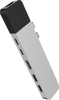 Hyper Station d'Accueil USB-C vers HDMI, Ethernet et USB-A Argent
