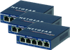 Netgear GS105GE 5-Poorts Gigabit Netwerk Switch 3 Pack