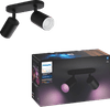 Philips Hue Fugato White & Colour 2 Spots Noir
