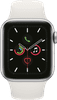Apple Watch Series 5 40mm Zilver Aluminium Witte Sportband