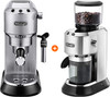 De'Longhi EC685.M Dedica Argent + Moulin à Café