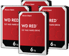 WD Red WD60EFAX 6 To Lot de 4 - RAID 0, 1, 5, 6 ou 10