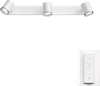 Philips Hue Adore Spot monté en surface pour salle de bains White Ambiance Lot de 3 Blanc