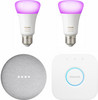 Google Nest Mini Philips Hue White & Color Starter Duo Pack