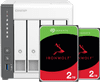 QNAP TS-433-4G + Seagate IronWolf 2 To Lot de 2