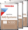 Toshiba N300 NAS Hard Drive 12TB (256MB) 3-pack