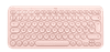 Logitech K380 voor Mac Bluetooth Multi-device Toetsenbord Roze Azerty