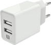 XtremeMac Charger with 2 USB-A Ports 12W White