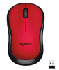 Logitech M220 Silent Souris Sans Fil Rouge