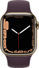 Apple Watch Series 7 4G 41mm Goud Rvs Paarse Sportband