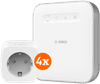 Bosch Smart Plug Compact Lot de 4 + Smart Home Controller