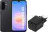 Samsung Galaxy A18 128GB Zwart 4G + BlueBuilt Oplader 30 Watt Zwart