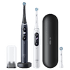 Oral-B iO Series 8 Zwart en Wit Duo Pack met extra opzetborstel