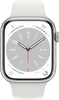 Apple Watch Series 8 45 mm Aluminium Argent Bracelet Sport Blanc