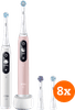 Oral-B iO 6n Blanc et Rose Clair Lot de 2 + Brossettes (8 pièces)