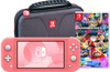Nintendo Switch Lite Koraal + Mario Kart 8 Deluxe + Bigben Beschermtas