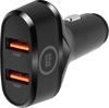 BlueBuilt Quick Charge Car Charger with 2 USB-A Port 18W Black