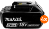 Makita BL1830B LXT 18V 3,0Ah accu 4-pack