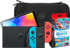 Nintendo Switch OLED Blauw/Rood + Nintendo Switch Sports + BlueBuilt Beschermhoes