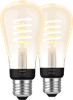 Philips Hue Filamentlamp White Ambiance Edison E27 2-pack