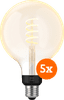 Philips Hue Filament White Ambiance Globe XL 5-pack
