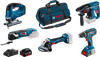 Bosch Professional 5-delige accu combiset