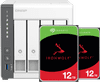 QNAP TS-433-4G + Seagate IronWolf 12 To Lot de 2