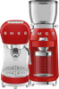 SMEG ECF02RDEU Rood + koffiemolen