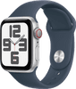 Apple Watch SE (2022) 4G 40 mm Argent Aluminium Bracelet Sport M/L