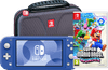 Nintendo Switch Lite Blauw + Super Mario Bros. Wonder + Beschermhoes