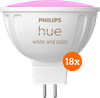Philips Hue Spot White and Color MR16 Lot de 18