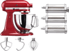 KitchenAid Artisan Robot de Cuisine 5KSM125 Rouge Empire + Rouleau à Pâtes et Set de Découpe (3 Pièces)