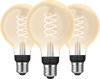 Philips Hue Filament Light White Globe E27 3-pack