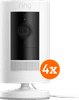 Ring Stick Up Cam Plug-In - White 4-pack