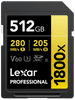 Lexar Professional SDXC 1800x GOLD 512GB 280MB/s