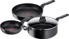 Tefal Hard Titanium Pro Koekenpannenset 24 + 28 cm + Hapjespan 28 cm