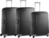 Samsonite S'Cure Spinner 75cm + 75cm + 69cm Black Suitcase Set