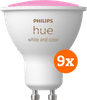Philips Hue White and Color GU10 Lot de 9