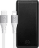 BlueBuilt Powerbank met Snelladen 10.000 mAh + Lightning Kabel 1,5m Nylon Wit