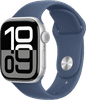 Apple Watch Series 10 4G 42 mm Argent Bracelet Sport S/M