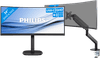 Philips 346E2CUAE/00 + BlueBuilt Monitorarm Mechanische Veer voor 1 Ultrawide Monitor