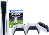 PlayStation 5 Slim Disc Edition + FC 25 + Extra Controller White + Charging Dock