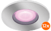 Philips Hue Xamento Spot Encastré pour Salles de Bain White and Color - Chrome - Rond Lot de 12